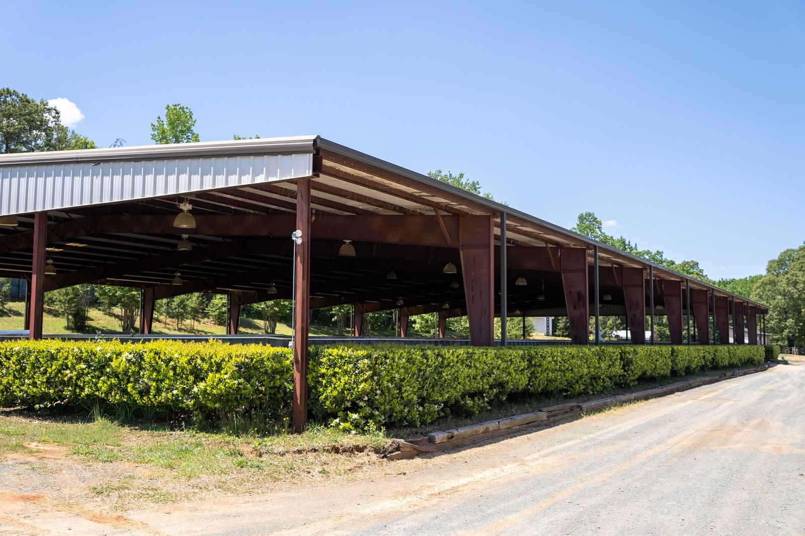 Covered arena at Keystone Stables